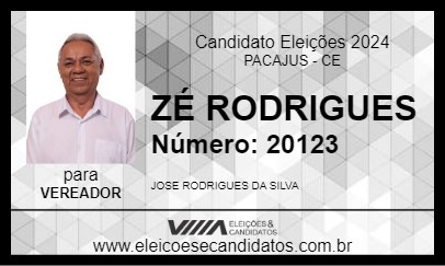 Candidato ZÉ RODRIGUES DOS EMPRÉSTIMOS 2024 - PACAJUS - Eleições