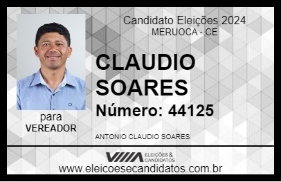 Candidato CLAUDIO SOARES 2024 - MERUOCA - Eleições