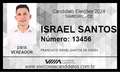 Candidato ISRAEL SANTOS 2024 - TAMBORIL - Eleições