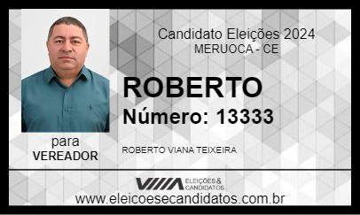 Candidato ROBERTO 2024 - MERUOCA - Eleições