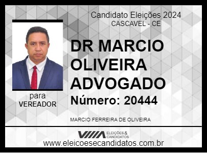 Candidato DR MARCIO OLIVEIRA ADVOGADO 2024 - CASCAVEL - Eleições