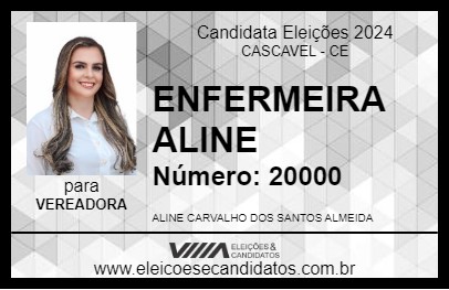 Candidato ENFERMEIRA ALINE 2024 - CASCAVEL - Eleições