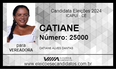 Candidato CATIANE 2024 - ICAPUÍ - Eleições