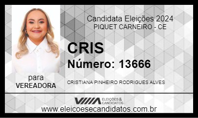 Candidato CRIS 2024 - PIQUET CARNEIRO - Eleições