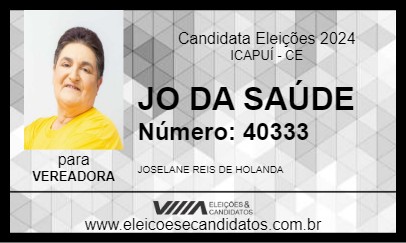 Candidato JO DA SAÚDE 2024 - ICAPUÍ - Eleições