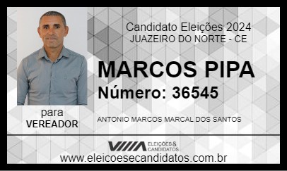 Candidato MARCOS PIPA 2024 - JUAZEIRO DO NORTE - Eleições