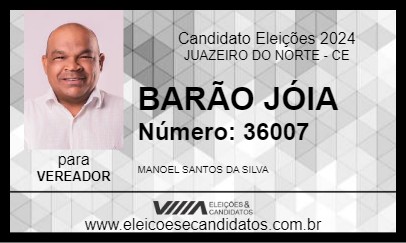 Candidato BARÃO JÓIA 2024 - JUAZEIRO DO NORTE - Eleições