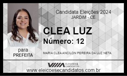 Candidato CLEA LUZ 2024 - JARDIM - Eleições