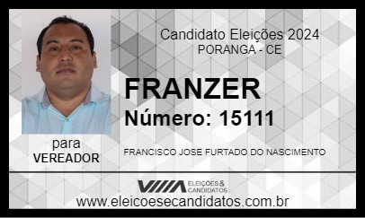 Candidato FRANZER 2024 - PORANGA - Eleições