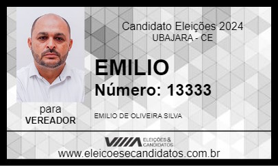 Candidato EMILIO 2024 - UBAJARA - Eleições