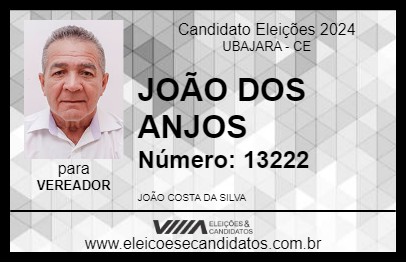 Candidato JOÃO DOS ANJOS 2024 - UBAJARA - Eleições