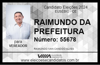 Candidato RAIMUNDO DA LAGOINHA 2024 - EUSÉBIO - Eleições