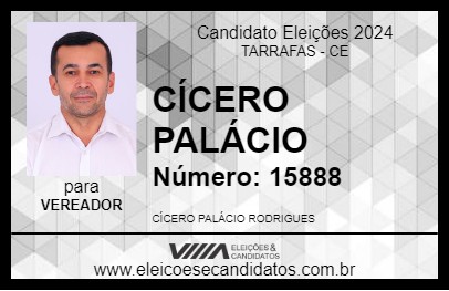 Candidato CÍCERO PALÁCIO 2024 - TARRAFAS - Eleições