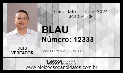 Candidato BLAU 2024 - JARDIM - Eleições