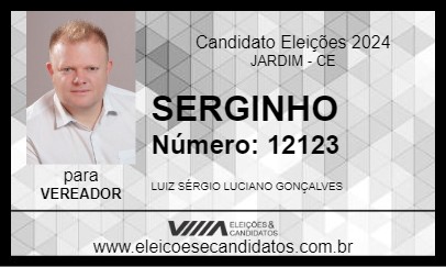 Candidato SERGINHO 2024 - JARDIM - Eleições