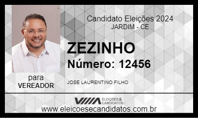 Candidato ZEZINHO 2024 - JARDIM - Eleições