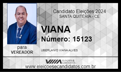 Candidato VIANA 2024 - SANTA QUITÉRIA - Eleições