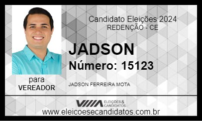 Candidato JADSON 2024 - REDENÇÃO - Eleições