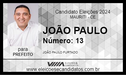 Candidato JOÃO PAULO 2024 - MAURITI - Eleições