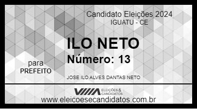 Candidato ILO NETO 2024 - IGUATU - Eleições