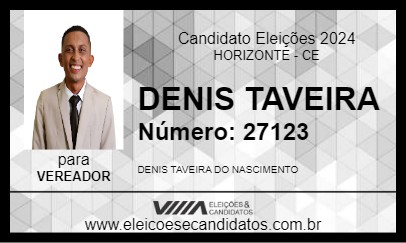 Candidato DENIS TAVEIRA 2024 - HORIZONTE - Eleições