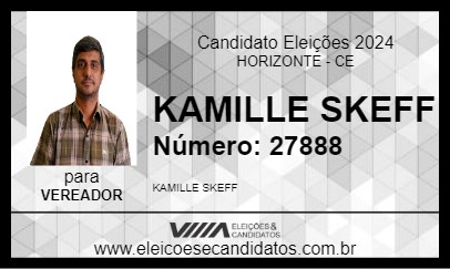 Candidato KAMILLE SKEFF 2024 - HORIZONTE - Eleições