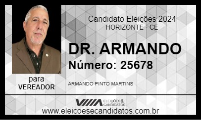 Candidato DR. ARMANDO 2024 - HORIZONTE - Eleições