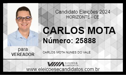 Candidato CARLOS MOTA 2024 - HORIZONTE - Eleições