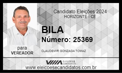 Candidato BILA 2024 - HORIZONTE - Eleições