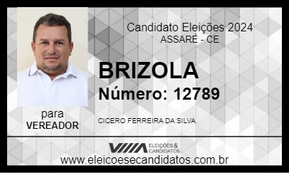 Candidato BRIZOLA 2024 - ASSARÉ - Eleições