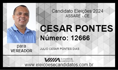 Candidato CESAR PONTES 2024 - ASSARÉ - Eleições