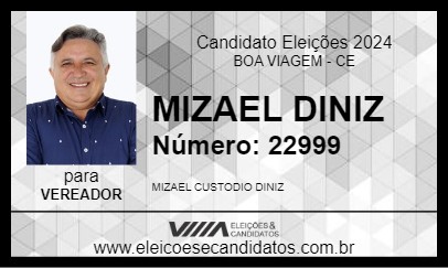 Candidato MIZAEL  DINIZ 2024 - BOA VIAGEM - Eleições