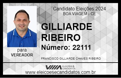 Candidato GILLIARDE RIBEIRO 2024 - BOA VIAGEM - Eleições