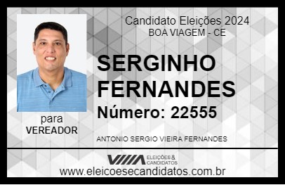 Candidato SERGINHO FERNANDES 2024 - BOA VIAGEM - Eleições