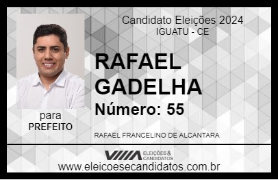 Candidato RAFAEL GADELHA 2024 - IGUATU - Eleições