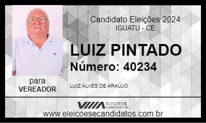 Candidato LUIZ PINTADO 2024 - IGUATU - Eleições