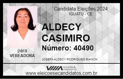 Candidato ALDECY CASIMIRO 2024 - IGUATU - Eleições