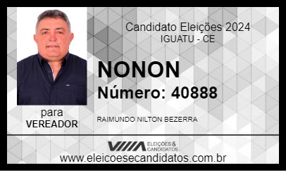 Candidato NONON 2024 - IGUATU - Eleições