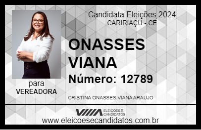 Candidato ONASSES VIANA 2024 - CARIRIAÇU - Eleições