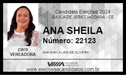 Candidato ANA SHEILA 2024 - JIJOCA DE JERICOACOARA - Eleições