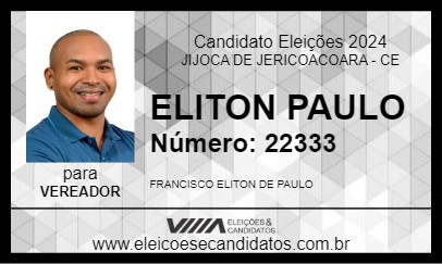 Candidato ELITON PAULO 2024 - JIJOCA DE JERICOACOARA - Eleições