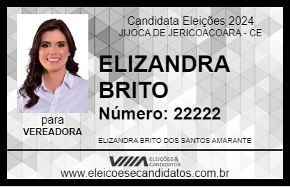 Candidato ELIZANDRA BRITO 2024 - JIJOCA DE JERICOACOARA - Eleições