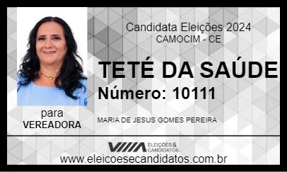 Candidato TETÉ DA SAÚDE 2024 - CAMOCIM - Eleições