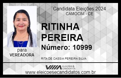 Candidato RITINHA PEREIRA 2024 - CAMOCIM - Eleições