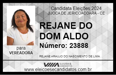 Candidato REJANE DO DOM ALDO 2024 - JIJOCA DE JERICOACOARA - Eleições