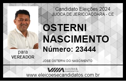 Candidato OSTERNI NASCIMENTO 2024 - JIJOCA DE JERICOACOARA - Eleições