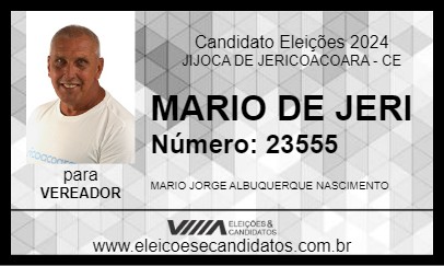 Candidato MARIO DE JERI 2024 - JIJOCA DE JERICOACOARA - Eleições