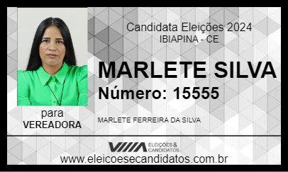 Candidato MARLETE SILVA 2024 - IBIAPINA - Eleições