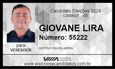 Candidato GIOVANE LIRA 2024 - CANINDÉ - Eleições