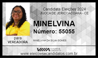 Candidato MINELVINA 2024 - JIJOCA DE JERICOACOARA - Eleições